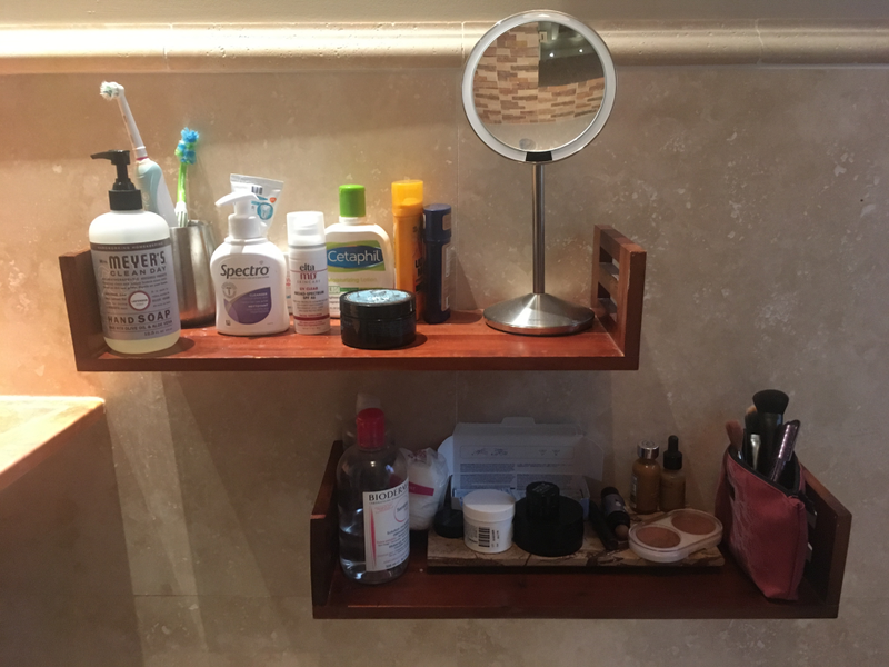 My daily products, plus a few of my boyfriend’s.